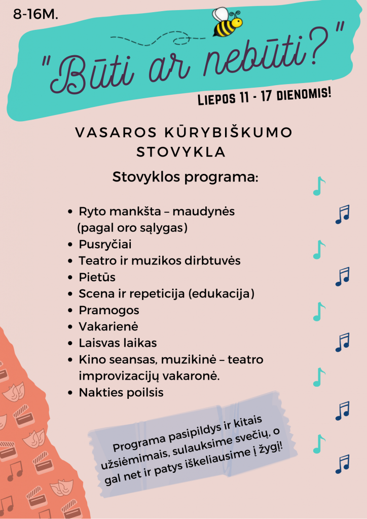 stovyklos programa